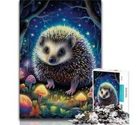 Art Hedgehog Jigsaw Puzzles for Teenagers 1000 Jigsaws,Stress Reliever Difficult Challenge Deal As Gifts for The Whole Family (38x26cm)