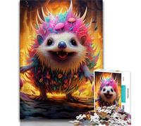 Art Hedgehog Jigsaws Puzzles 1000 Pieces for Teenagers Gifts,for Educational Game Challenge Toy Unique Home Decor And Gifts (50x75cm)