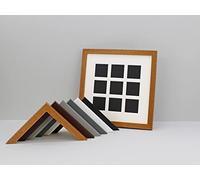 art@home Instax Square Multi Aperture Wooden Photo Frame. Holds Nine 62mmx62mm sized Photos. 30x30cm. Handmade in the UK. (White Frame)