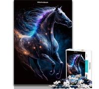 Art Horse Jigsaw Puzzles for Adults Teenagers Jigsaws Puzzle,Help The Brain Exercise Addictive Toys to Cultivate Patience Parent-child Interaction (50x75cm)
