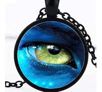 Art Human Eye Necklace Glass Eye Pendant Glass Necklace