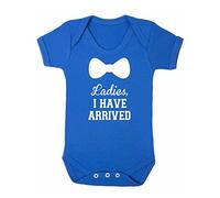 ART HUSTLE Ladies I Have Arrived Baby Boy Girl Unisex Short Sleeve Bodysuit (Blue, 0-3m)