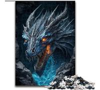 Art Ice Dragon Puzzles for Adults And Teenagers, for Age 14 Years And over Stress Relief Christmas Game Presents for Women (50x75cm)