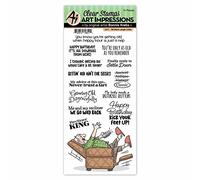 Art Impressions Laugh Lines Clear Stamp-Sit Back