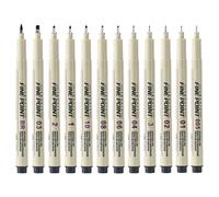 Art Ink Pens for Drawing - Fine Point Pigment Pen Marker - Ergonomic Versatile Artist Illustrating Supplies for Kids Students Teen Boys Girls
