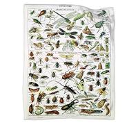 Art Insects Identification Reference Blanket Gifts for Tarot Lover 40 x 50 Inch for Kid,Art Insects Identification Reference Fannel Fleece Throw Blanket Super Soft Throws Blanket for Bed Couch Sofa