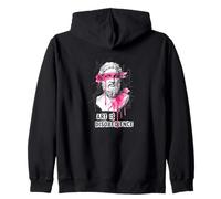 Art Is Disobedience Classical Statue Rebel Zip Hoodie