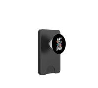 Art Is My Favorite Sport Art Teacher Artist Funny Painting PopSockets PopWallet for MagSafe