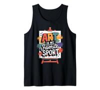 Art Is My Favorite Sport Art Teacher Artist Painting Tank Top