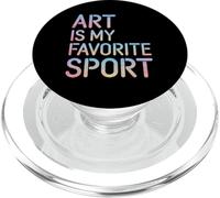 Art Is My Favorite Sport Art Teacher Humor Artist Painting PopSockets PopGrip for MagSafe