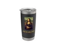 Art is My Jam Shirt Mona Lisa Stainless Steel Insulated Tumbler
