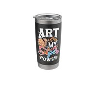 Art is My Superpower Painter Art Paint Palette Sketching Stainless Steel Insulated Tumbler