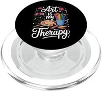 Art Is My Therapy for Fine Art Enthusiast and Sketching PopSockets PopGrip for MagSafe