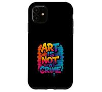 Art Is Not A Crime Graffiti Brick Wall Design Case for iPhone 11