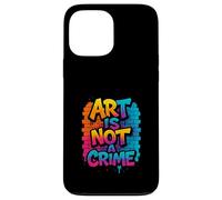 Art Is Not A Crime Graffiti Brick Wall Design Case for iPhone 13 Pro Max