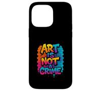 Art Is Not A Crime Graffiti Brick Wall Design Case for iPhone 14 Pro Max