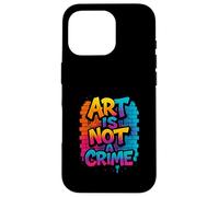 Art Is Not A Crime Graffiti Brick Wall Design Case for iPhone 16 Pro