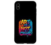 Art Is Not A Crime Graffiti Brick Wall Design Case for iPhone XS Max
