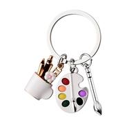 Art Keyring Gifts for Best Friend Art Birthday Gifts for Daughter Son Christmas Gifts for Artist Art Lovers Artist Platte Keyring Gift for Painters Artistic Gifts for Women Men Art Teacher Gifts