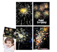 Art Kit - Rainbow Scratching Paper, Glow in The Dark Painting, Creative Craft Set, Educational Activity Supply, Top Performance Drawing Tool, DIY Scratch Off Sheets for Teens Girls Adult Black