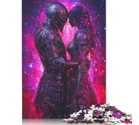 Art Knight's Love Puzzle Challenging And Brainteasing 100 Percent Recycled Cardboard Jigsaw Puzzle for Adults Teen Birthday Present 300pcs (40x28cm)