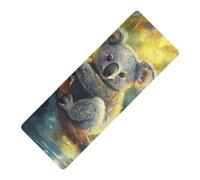Art Koala A River printed non toxic yoga mat chemical free natural rubber non slip,Thick 1 mm with carrying bag tapete para ejercicio 71x26 inches for women