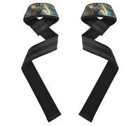 Art Koala A River Wrist Wraps and Lifting Straps 26" Power Workouts Deadlift Strap for Weightlifting, Bodybuilding, Powerlifting, Strength Training