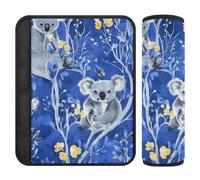 Art Koala Royal Blue 2 pcs car seat Protector More Comfort Driving for Backpack forro para cinturon de seguridad