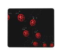 Art Ladybug Tracks Large Extended Mouse Pad with Lock Edge & Non-Slip Base, Thick Durable Desk Mat for Work