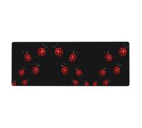 Art Ladybug Tracks Oversized Desk Pad, Thick Base Mat, Ergonomic Comfort Pad for Precision Mouse Control
