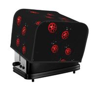 Art Ladybug Tracks Pattern 4 Slice Toaster Dust Cover, Waterproof Toaster Oven Dust Cover