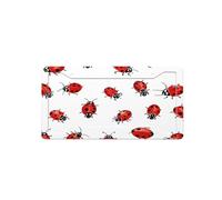 Art Ladybug Tracks -Print Four-Hole License Plate Holder With Custom Designs - Weather Resistant & Easy Fit For Front/Rear Vehicles