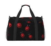 Art Ladybug Tracks Travel Duffel Bag Weekend Bag Weekender Overnight Carry On Hand Bag Workout Sport Hospital