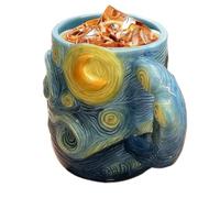 Art Latte Mug - Resin Coffee Drinkware, Novelty Artist Cup | Sculpted Beverage Container Artistic Texture Design Collectible Drink Serving Vessel Decorative Tableware Piece for Kitchen