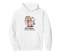 Art Lines Become Riding Lines Cute Pony Horse Pullover Hoodie