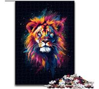 Art Lion's Head Jigsaw Puzzles for Adults 1000 Piece Puzzle, Challenging Game for Is Ideal As A Gift for The Whole Family (50x75cm)