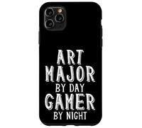 Art Major By Day Gamer By Night Artist Student Game Dev Art Case for iPhone 11 Pro Max