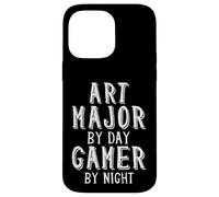 Art Major By Day Gamer By Night Artist Student Game Dev Art Case for iPhone 14 Pro Max