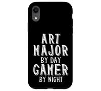 Art Major By Day Gamer By Night Artist Student Game Dev Art Case for iPhone XR