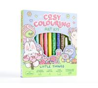 Art Maker Cosy Colouring Little Things Kit | Adult Colouring Set with 8 Dual-Ended Alcohol Markers, Paint Pen & Sketchbook | Relaxing Mindful Colouring for Stress Relief & Creativity