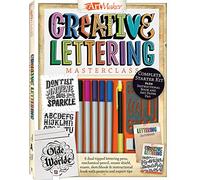 Hinkler | Creative Lettering Masterclass Art Kit for Adults | Hinkler ArtMaker | Learn to Draw Book for Beginners | Art for Beginners Set with Pens