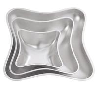 Art Making DIY Moulds Handmade Craft Set Of 3 Cake DIY Mold Pillow Cushion Shape Cake Baking Pan Aluminium Alloy Mold For Baking Cake Gifts For Baking Lovers Cake Tins For Baking For Gift Giving