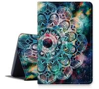 Art Mandalas Case for Samsung Galaxy Tab A7 Lite 8.7 inch 2021 Model (SM-T220/T225/T227), PU Leather Cover with Multi- Viewing Angles Folding Stand for Galaxy Tab A7 2020