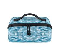 Art Mandalas Travel Makeup Bag Portable Waterproof Pouch Open Flat Toiletry Bags Toiletries Cosmetics Traveling Organizer for Women Men