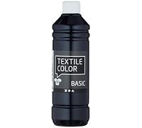 Art Manufacture Design 100263 Art Production Design Textile Color, 500ml Volume, Black