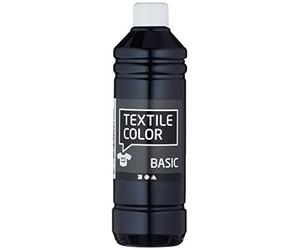 Art Manufacture Design 100263 Art Production Design Textile Color, 500ml Volume, Black
