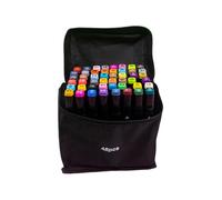 Art Marker Set - Permanent Illustration Instruments Kit, Pair of Chromatic Drawing Pencils, Pigment Colouring Pens with Brush Ends | Fine Tip for Journaling, Sketching, Labelling