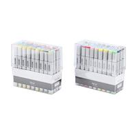 Art Markers, Drawing Supplies Set, Alcohol-Based Double Tip Markers for Artists, Kids & Beginners - 72 Vibrant Colours for Sketching, Manga & Graffiti