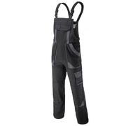 ART.MAS Black Cotton Bib and Brace Dungaree Mens Multi-Pocket Cargo Heavy Duty Work Overalls, Triple Stitched Cordura Reinforcing Stress Points Knee Pad Pockets