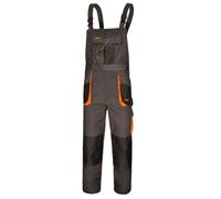 ART.MAS Work Bib and Brace Overalls, Multipockets, Knee Reinforcement With Pocket For Knee Pad, Durable Triple Stitched Seams